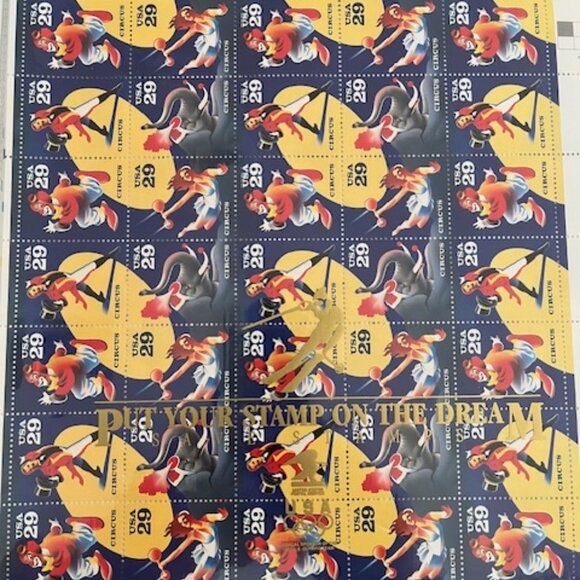 5 sheets of vintage 1988 Olympic Stamp Collection printed 1991 / 200 total - Picture 5 of 6